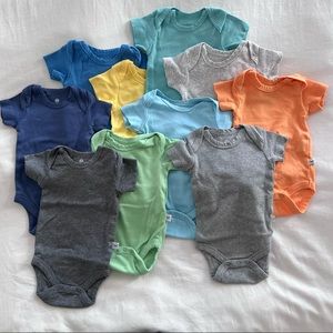 Honest Baby 10 pack Organic Cotton Onesies, Newborn